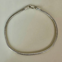 Load image into Gallery viewer, Italian Sterling Snake Chain Bracelet (8.5")
