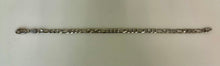 Load image into Gallery viewer, Italian Sterling Figaro Chain Bracelet (7.5")
