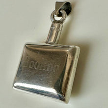 Load image into Gallery viewer, Vintage Engraved Sterling Perfume Bottle Pendant (2")
