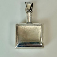 Load image into Gallery viewer, Vintage Engraved Sterling Perfume Bottle Pendant (2")
