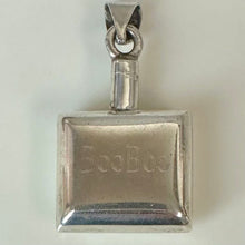 Load image into Gallery viewer, Vintage Engraved Sterling Perfume Bottle Pendant (2")
