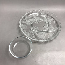 Load image into Gallery viewer, Crystal Clear Studios Frosted Glass 2 Piece Chip and Dip Set (13")
