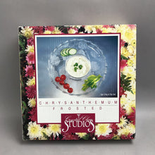 Load image into Gallery viewer, Crystal Clear Studios Frosted Glass 2 Piece Chip and Dip Set (13")
