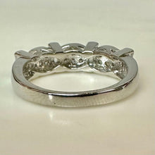 Load image into Gallery viewer, Sterling Baguette Pave Cubic Zirconia Ring sz 7

