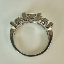 Load image into Gallery viewer, Sterling Baguette Pave Cubic Zirconia Ring sz 7
