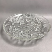 Load image into Gallery viewer, Mikasa Clear Glass Holiday Round Serving Platter (15")
