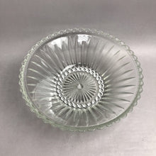 Load image into Gallery viewer, Vintage Clear Pressed Glass Serving Bowl W/Bead Ball Rim (10x3)
