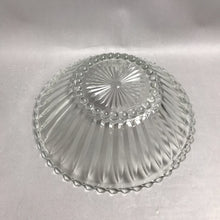 Load image into Gallery viewer, Vintage Clear Pressed Glass Serving Bowl W/Bead Ball Rim (10x3)
