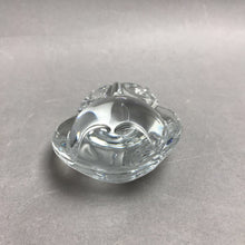 Load image into Gallery viewer, Daum France Crystal Clear Glass Owl Paperweight Signed (3.5")
