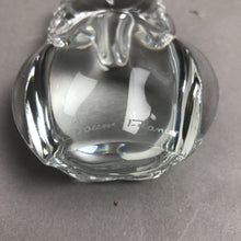Load image into Gallery viewer, Daum France Crystal Clear Glass Owl Paperweight Signed (3.5")
