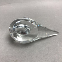 Load image into Gallery viewer, Daum France Crystal Clear Glass Dove Paperweight Signed AS IS (4.5")
