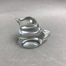 Load image into Gallery viewer, Daum France Crystal Clear Glass Bird Paperweight Signed (2.5")
