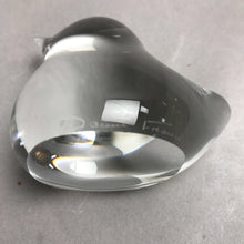Load image into Gallery viewer, Daum France Crystal Clear Glass Bird Paperweight Signed (2.5")
