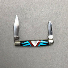 Load image into Gallery viewer, Southwestern-style Inlay Pocket Knife (~6")

