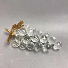 Load image into Gallery viewer, Vintage 1980s Swarovski Crystal Bunch of Grapes With Gold Leaves (6.5")(As Is)

