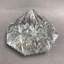 Load image into Gallery viewer, Vintage Waterford Crystal Lismore Paperweight Diamond Pyramid Gothic Acid Mark (3.5")
