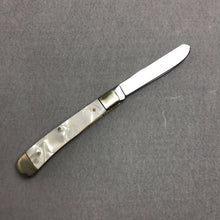 Load image into Gallery viewer, Buck Creek 'Cracked Ice' Faux-MOP Trapper Knife (~7.5")
