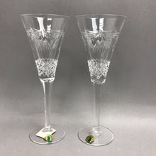 Load image into Gallery viewer, Waterford Crystal Millenium Peace Dove Toasting Flute Pair (9 1/4") Signed
