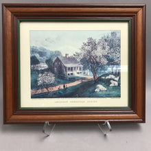 Load image into Gallery viewer, Framed Currier &amp; Ives "American Homestead: Spring" Print (10x12)
