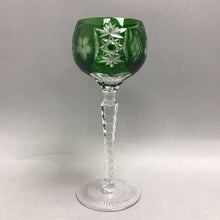 Load image into Gallery viewer, Nachtmann Emerald/Green Cut To Clear Traube Grape Hock Wine Glass (8 1/4")(2 Available)
