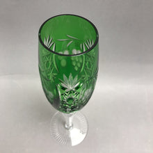 Load image into Gallery viewer, Nachtmann Traube Champagne Flute Cased Emerald/Green Cut To Clear (9")(2 Available)
