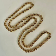Load image into Gallery viewer, Vintage Napier Goldtone Textured Rope Chain Necklace (40")
