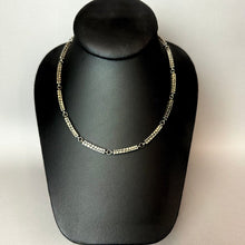 Load image into Gallery viewer, Vintage Napier Textured Bar Link Chain Necklace &amp; Bracelet Set (16" &amp; 7")
