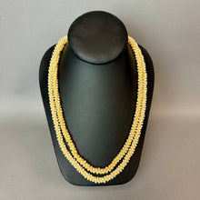 Load image into Gallery viewer, Vintage Faux Pearl Woven Bead Flapper Necklace (54")
