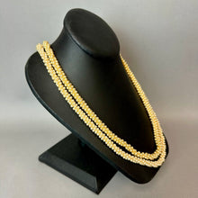 Load image into Gallery viewer, Vintage Faux Pearl Woven Bead Flapper Necklace (54")
