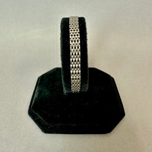 Load image into Gallery viewer, Vintage Goldette Silvertone Mesh Chain Bracelet (7")
