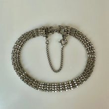 Load image into Gallery viewer, Vintage Goldette Silvertone Mesh Chain Bracelet (7")
