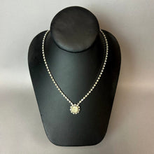 Load image into Gallery viewer, Vintage Emmons 1976 Miss America Rhinestone Halo Necklace (20")
