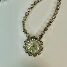 Load image into Gallery viewer, Vintage Emmons 1976 Miss America Rhinestone Halo Necklace (20")

