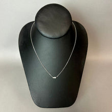 Load image into Gallery viewer, Kendra Scott Silver Plated Baguette Crystal Necklace (19")
