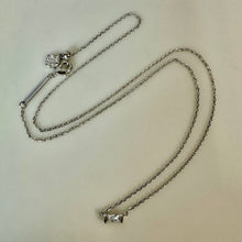 Load image into Gallery viewer, Kendra Scott Silver Plated Baguette Crystal Necklace (19")
