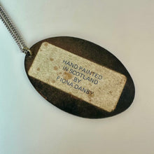 Load image into Gallery viewer, Vintage Fiona Danby Scotland Hand Painted Lily of the Valley Pendant on 24" Chain
