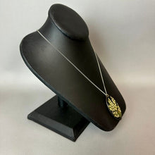 Load image into Gallery viewer, Vintage Fiona Danby Scotland Hand Painted Lily of the Valley Pendant on 24" Chain
