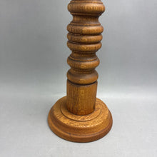 Load image into Gallery viewer, Oak Candlestick Holder AS IS (27 Tall)
