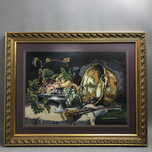 Load image into Gallery viewer, Gold Framed Embroidered Still Life Matted (21x27)
