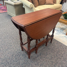 Load image into Gallery viewer, Antique Walnut Drop Leaf Table (30x14/42x36)
