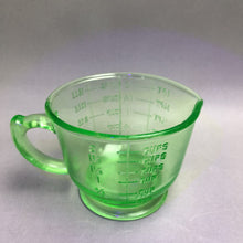 Load image into Gallery viewer, Vintage Green Uranium Depression Glass 2-Cup Measuring Cup
