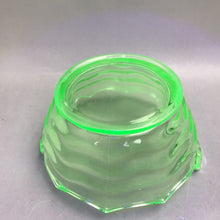 Load image into Gallery viewer, Uranium Jenkins Ocean Wave Green Vintage Large Glass Two Handled Bowl (7")
