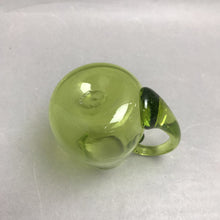 Load image into Gallery viewer, Vintage Jamestown Glasshouse Hand-Blown Avocado Green Mini Pitcher (3.5x3)

