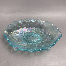 Load image into Gallery viewer, Vintage Imperial Glass Iridescent Ice Blue Bowl (9x6x2)

