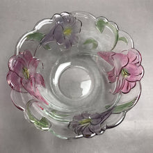 Load image into Gallery viewer, Vintage Mikasa Embossed Floral Glass Serving Bowl (11x4.5)
