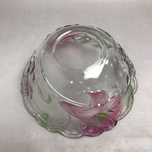 Load image into Gallery viewer, Vintage Mikasa Embossed Floral Glass Serving Bowl (11x4.5)
