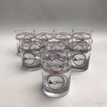 Load image into Gallery viewer, Vintage Fiesta Stripes Rock Glass Set of 8 (4x3)
