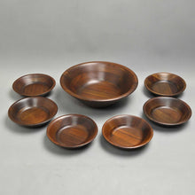 Load image into Gallery viewer, Vermillion Walnut Bowl Set (7pc)
