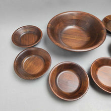 Load image into Gallery viewer, Vermillion Walnut Bowl Set (7pc)
