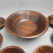 Load image into Gallery viewer, Vermillion Walnut Bowl Set (7pc)

